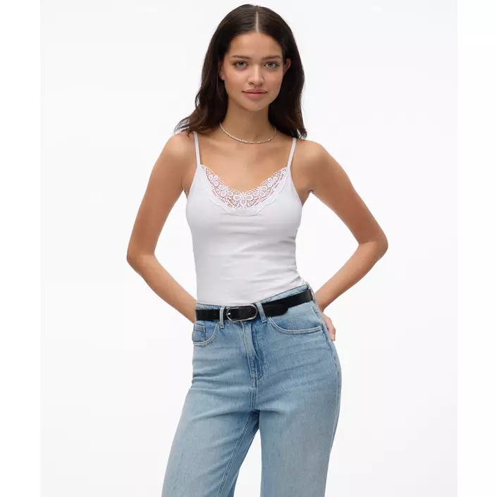 Vero Moda VMINGE singlet dam, Bright White, large image number 5