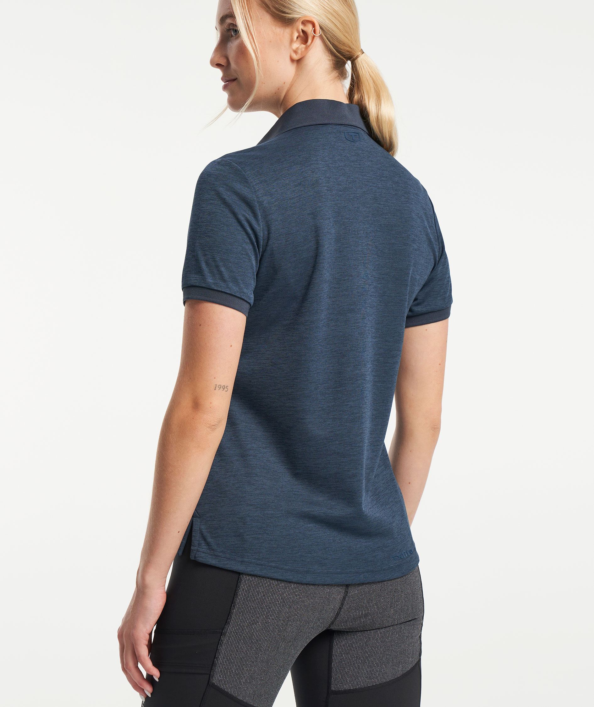 Tenson TXlite Melange womens polo shirt, Dark navy, large image number 7