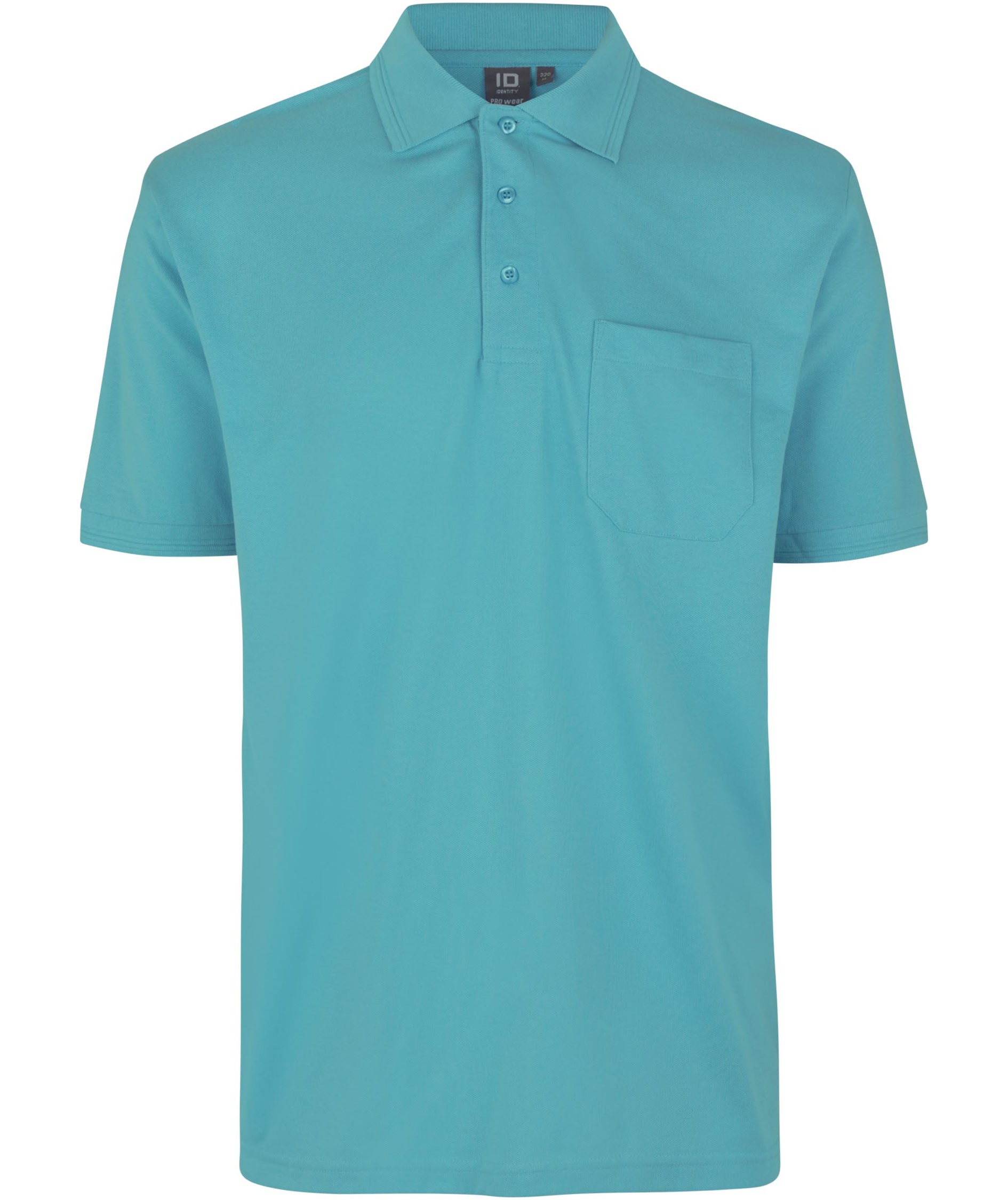 ID PRO Wear Polo shirt with chest pocket, Dusty Aqua, Dusty Aqua, swatch