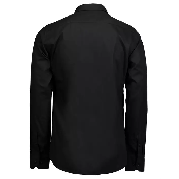 Seven Seas Slim fit Poplin shirt, Black, large image number 1