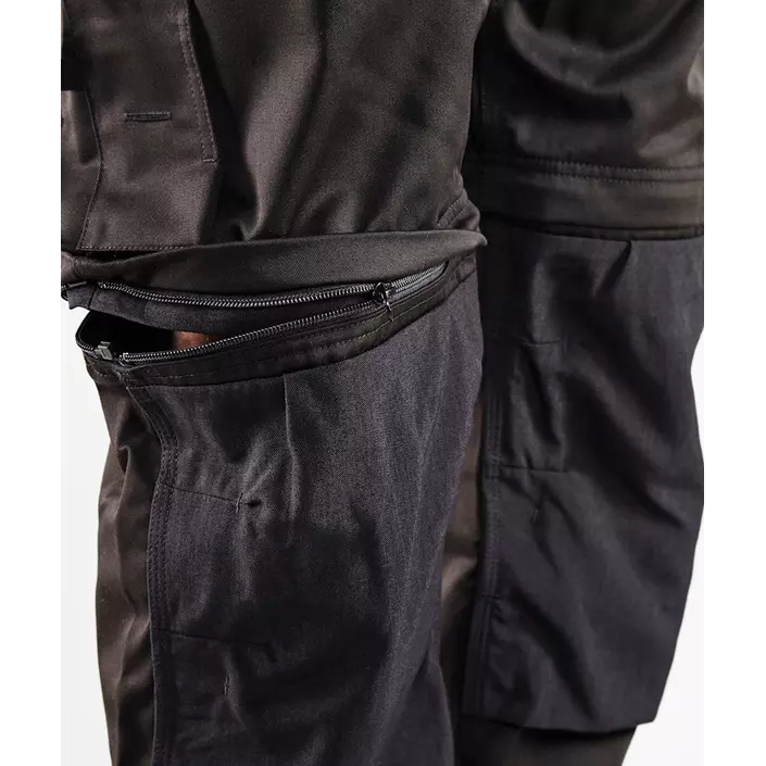 Blåkläder håndværkerbukser med zip-off ben, Sort, large image number 5