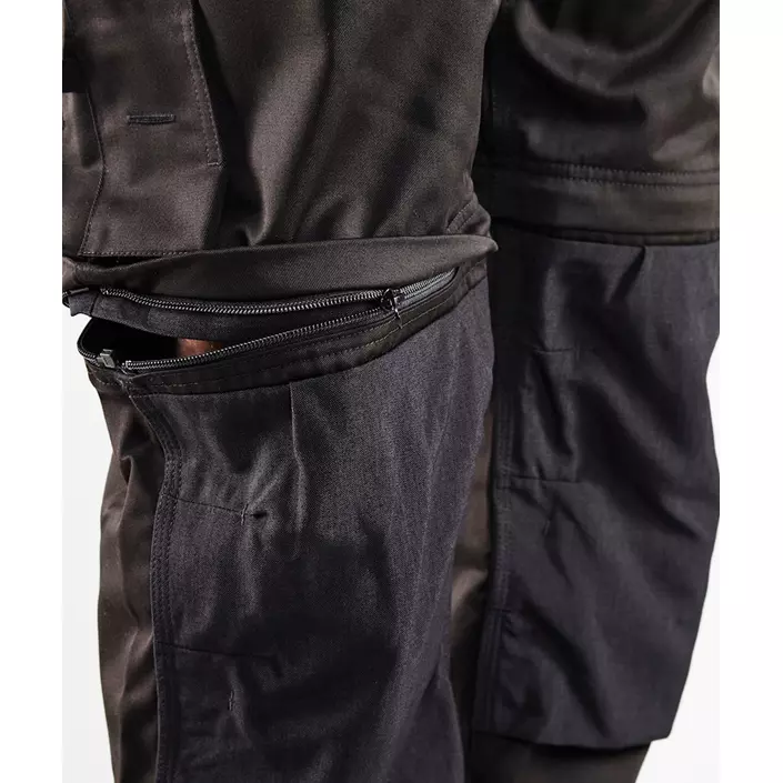 Blåkläder craftsman trousers w. zip-off, Black, large image number 5