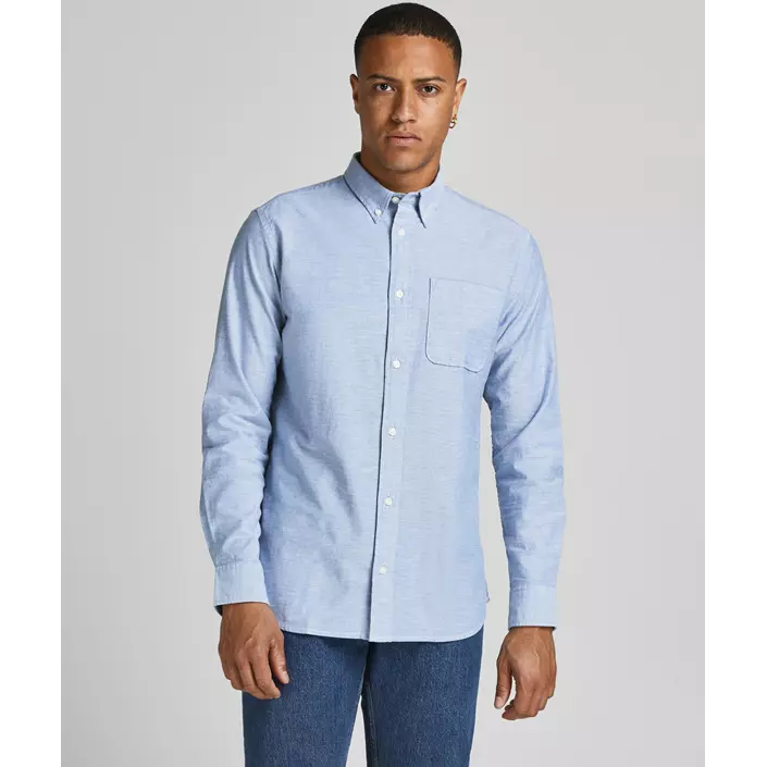 Jack & Jones Premium JPRBROOK Slim fit Oxford Hemd, Cashmere Blue, large image number 1