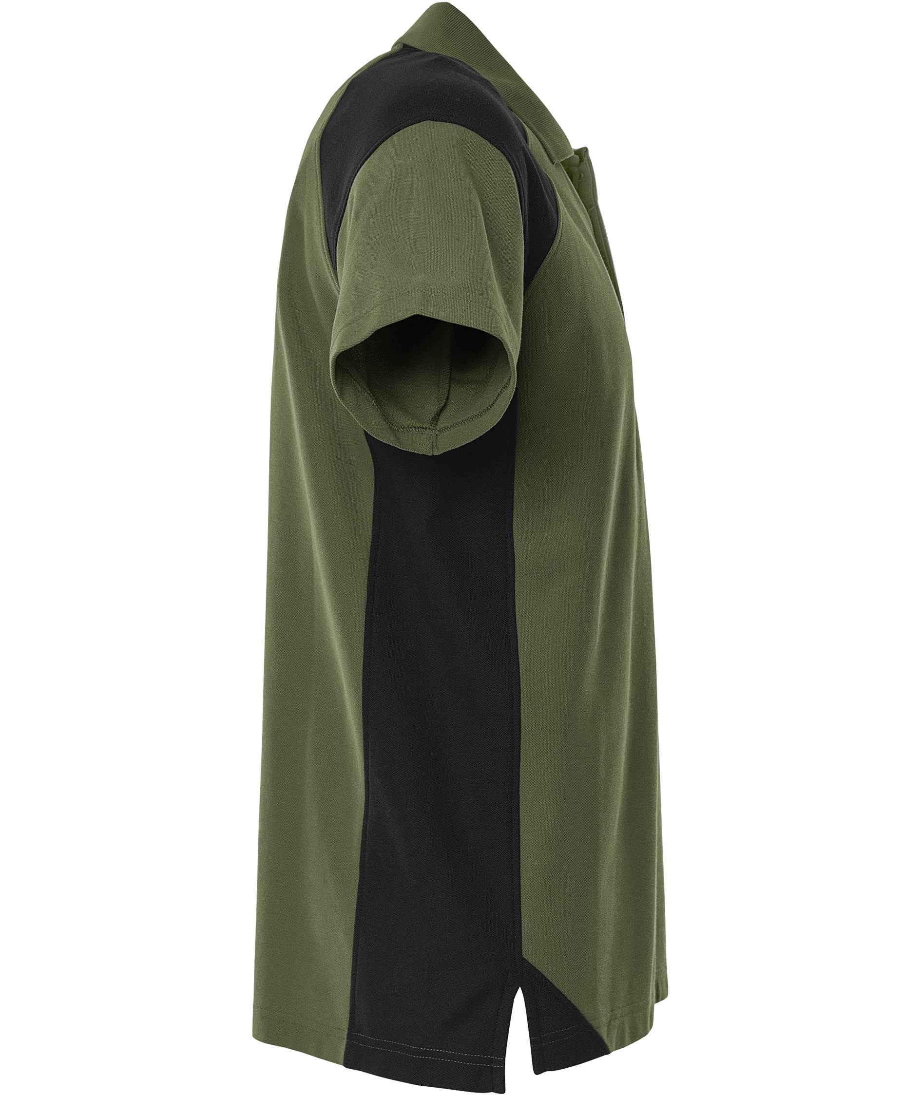 Fristads Heavy polo T-shirt 7047 GPM, Army Green/Black, large image number 2
