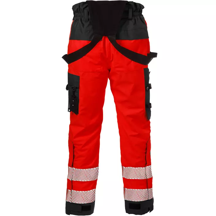 Fristads Airtech shell trousers 2515, Hi-vis Red/Black, large image number 1