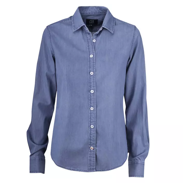 Cutter & Buck Ellensburg Modern fit dame denim skjorte, Denim blå, large image number 0