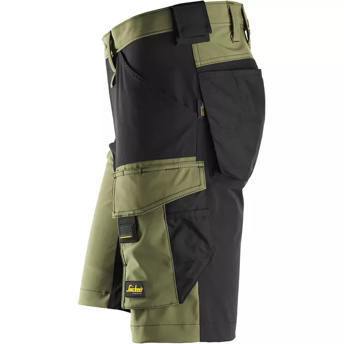 Snickers AllroundWork arbejdsshorts 6173, Khaki Green/Black, large image number 3