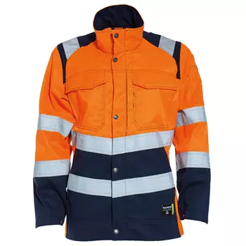 Tranemo Vision HV women's work jacket, Hi-vis Orange/Marine