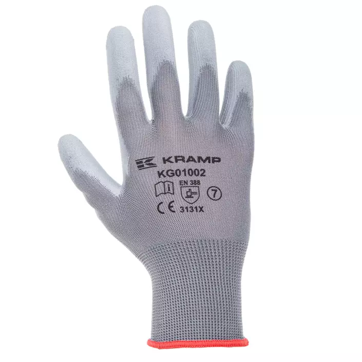 Kramp 3-pack mounting gloves, Grey, large image number 0