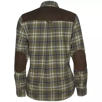 Pinewood Douglas women's flannel shirt, Jakt Oliven/Lys Khaki
