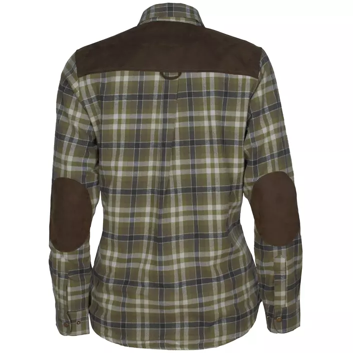 Pinewood Douglas dame flannelskjorte, Jagt oliven/Lys Khaki, large image number 1