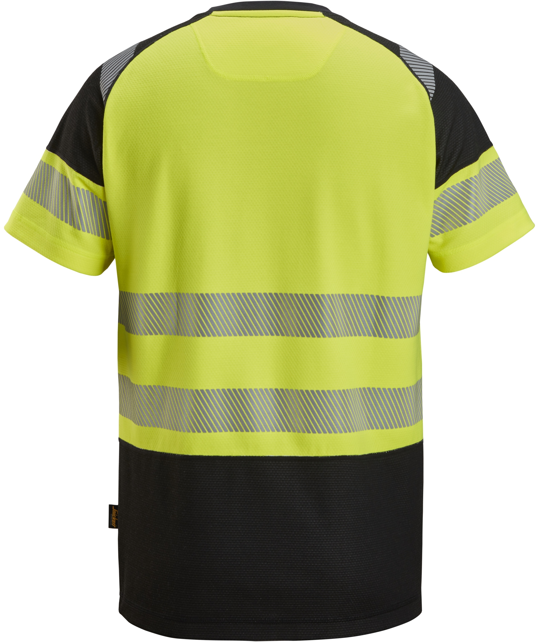 Snickers T-shirt 2538, Black/Hi-Vis Yellow, large image number 3