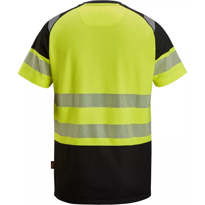 Snickers T-shirt 2538, Black/Hi-Vis Yellow, large image number 3