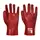Portwest PVC protection gloves, 27 cm, Red, Red, swatch
