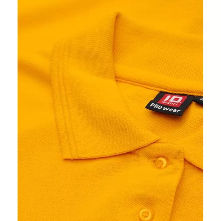 ID PRO Wear dame Polo T-shirt, Gul, large image number 3