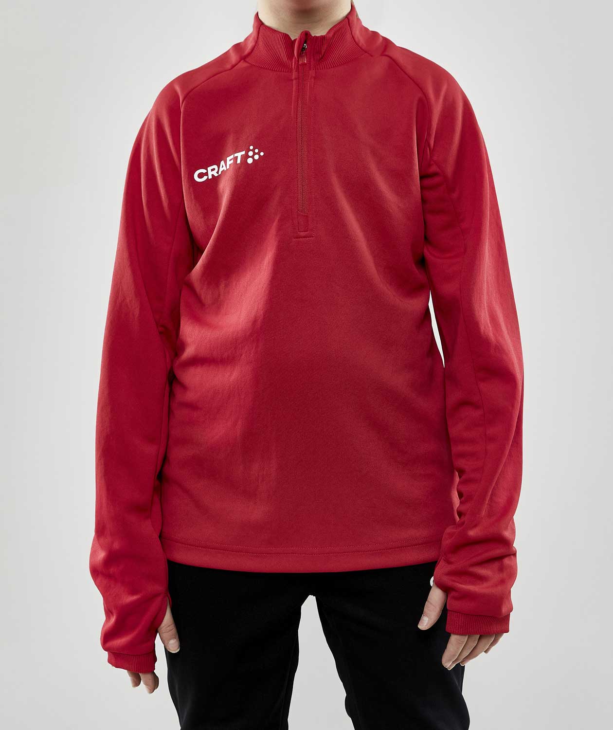 Craft Evolve Halfzip sweatshirt for kids, Red, large image number 1