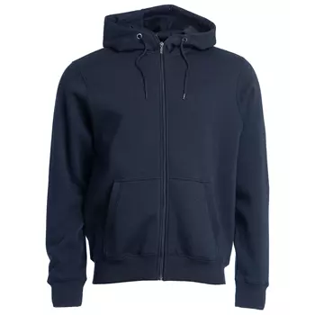 Roberto hoodie with full zipper, Navy