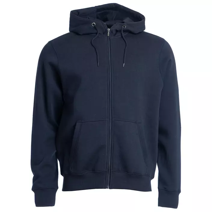 Roberto hoodie with full zipper, Navy, large image number 0