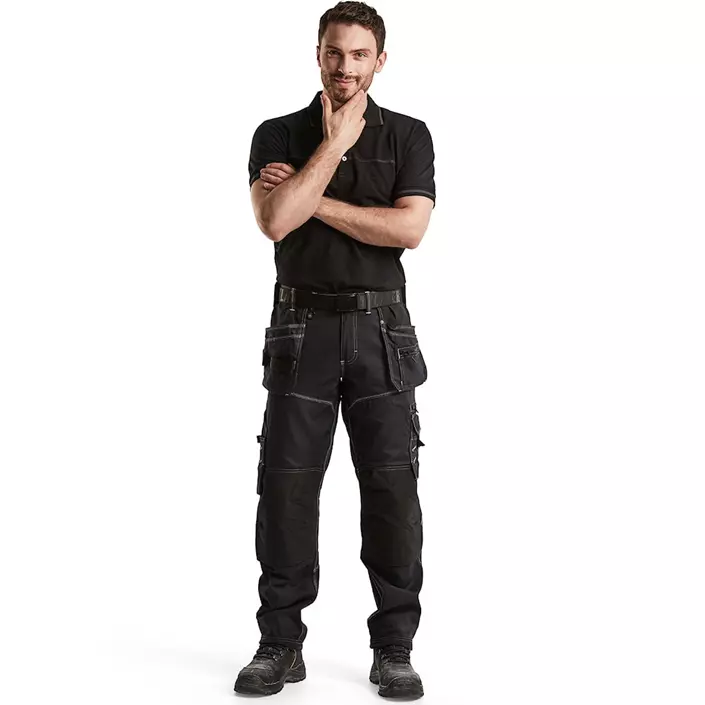 Blåkläder håndværkerbukser X1900, Sort, large image number 2
