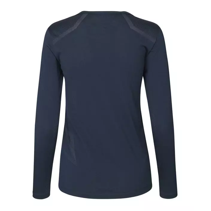 GEYSER seamless langærmet dame T-shirt, Navy, large image number 2