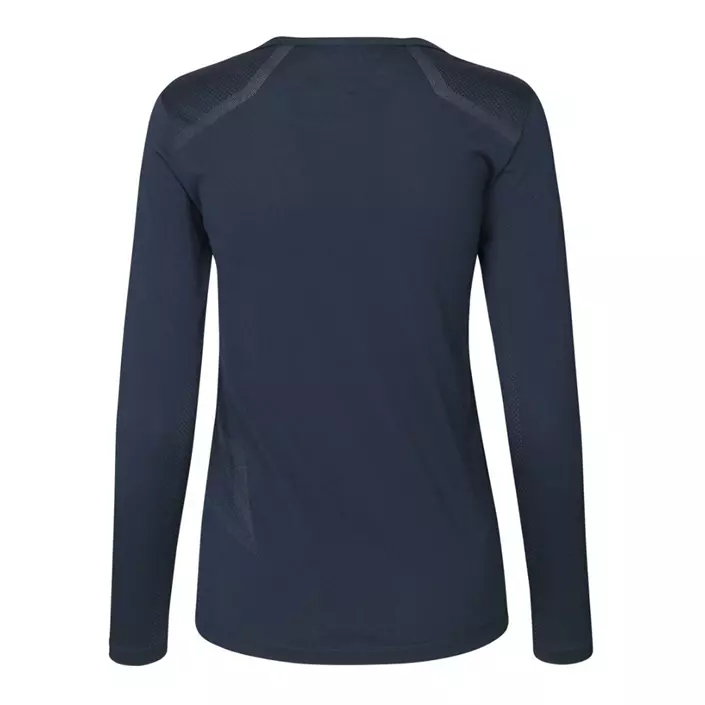 GEYSER seamless långärmad T-shirt dam, Navy, large image number 2