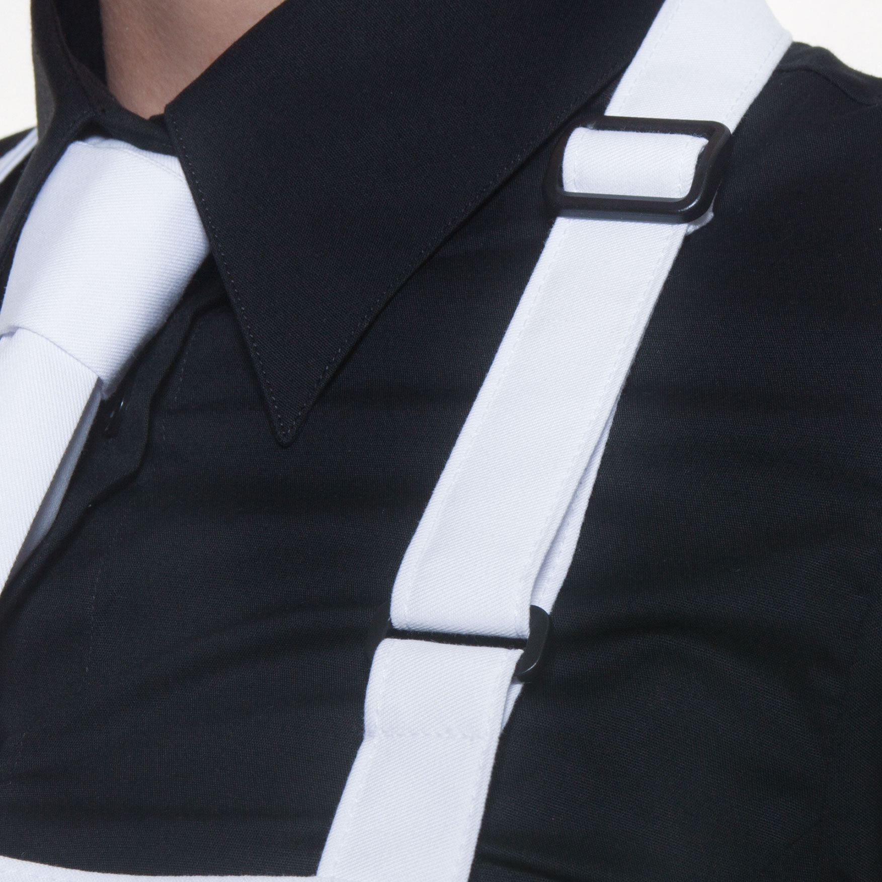 Karlowsky oversized apron w/pocket, White, White, large image number 1