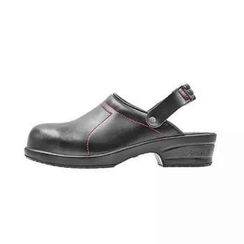 Sievi Riff safety clogs with heel strap SB, Black