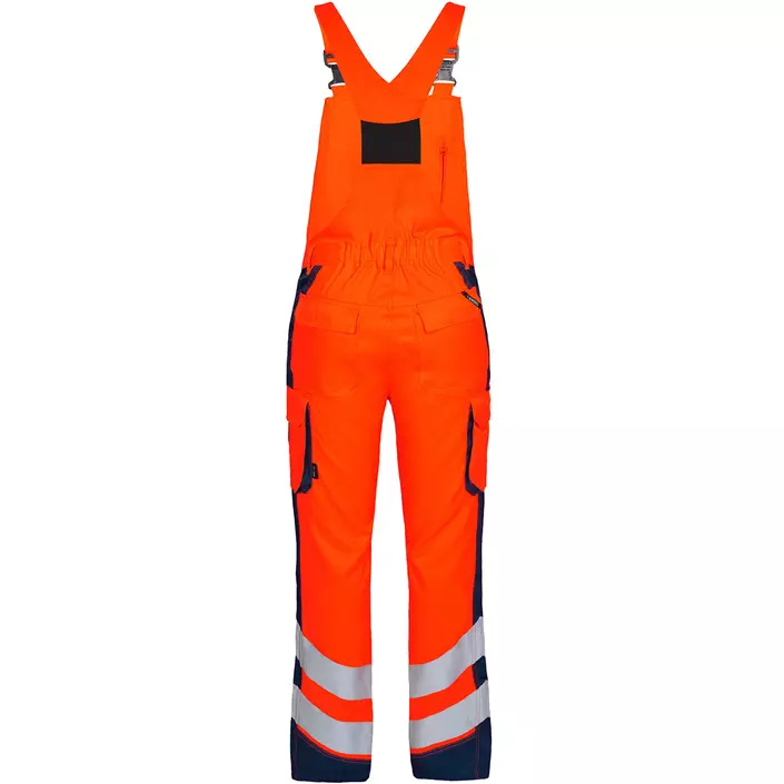 Engel Safety Light bib and brace trousers, Orange/Blue Ink, large image number 1