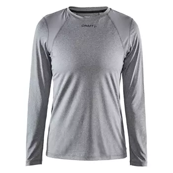 Craft Essence women's long-sleeved T-shirt, Dark Grey Melange