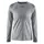 Craft Essence women's long-sleeved T-shirt, Dark Grey Melange, Dark Grey Melange, swatch