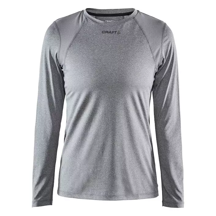Craft Essence women's long-sleeved T-shirt, Dark Grey Melange, large image number 0