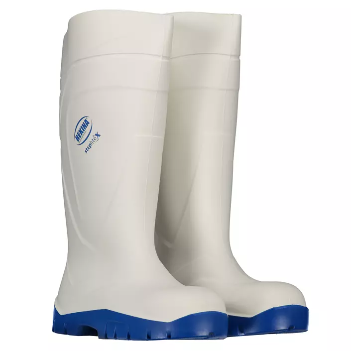 Bekina Steplite X030 safety rubber boots S4, White/Blue, large image number 4