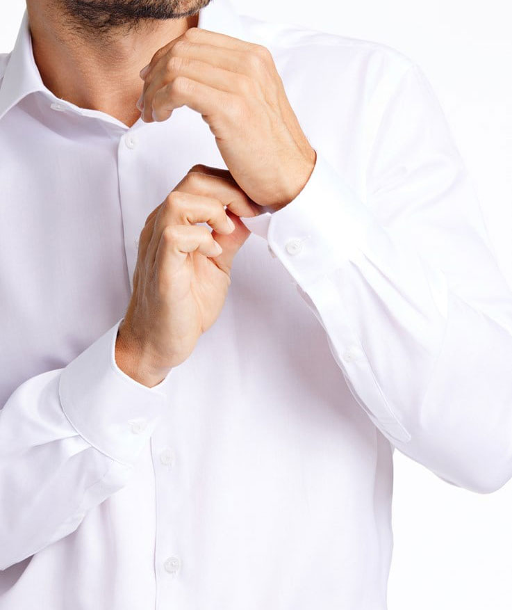 Lindbergh 1927 Twill Modern fit skjorte, Hvid, large image number 4