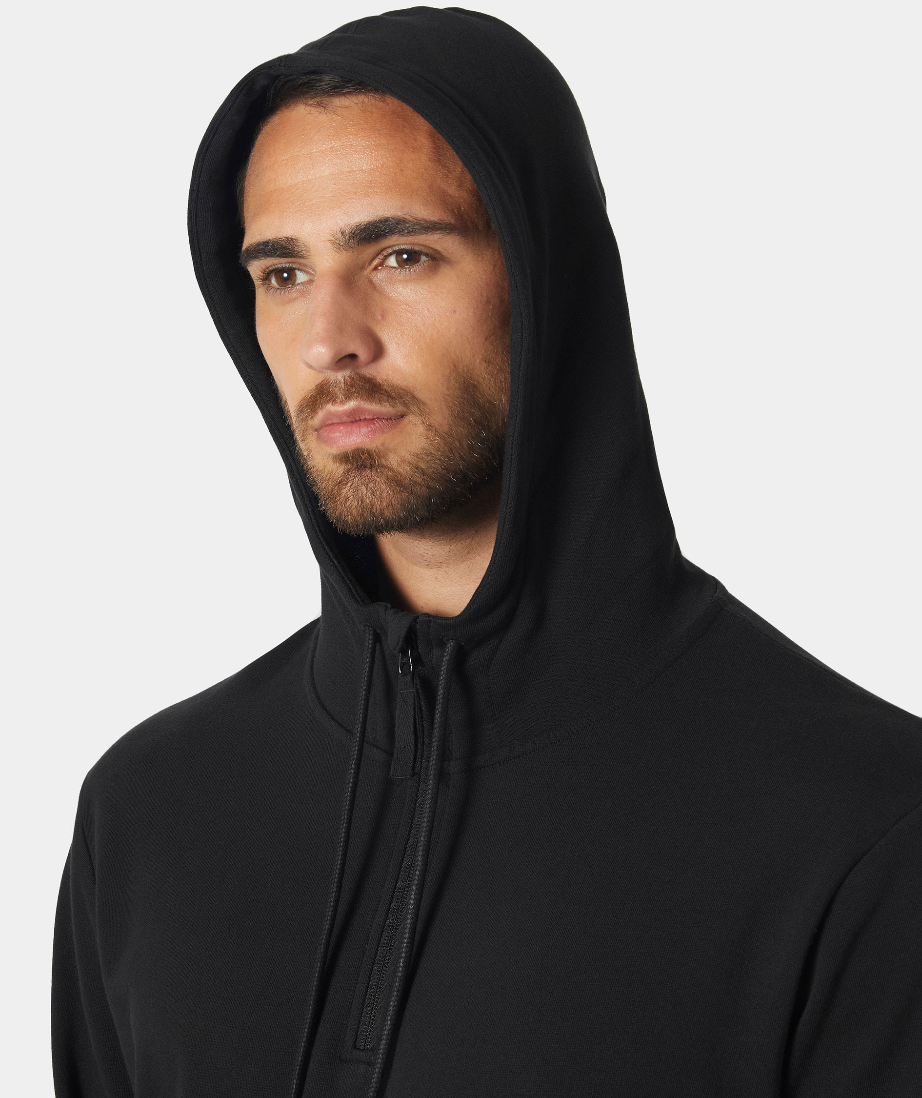 Helly Hansen Essential half zip h&aelig;ttetr&oslash;je, Black, large image number 4