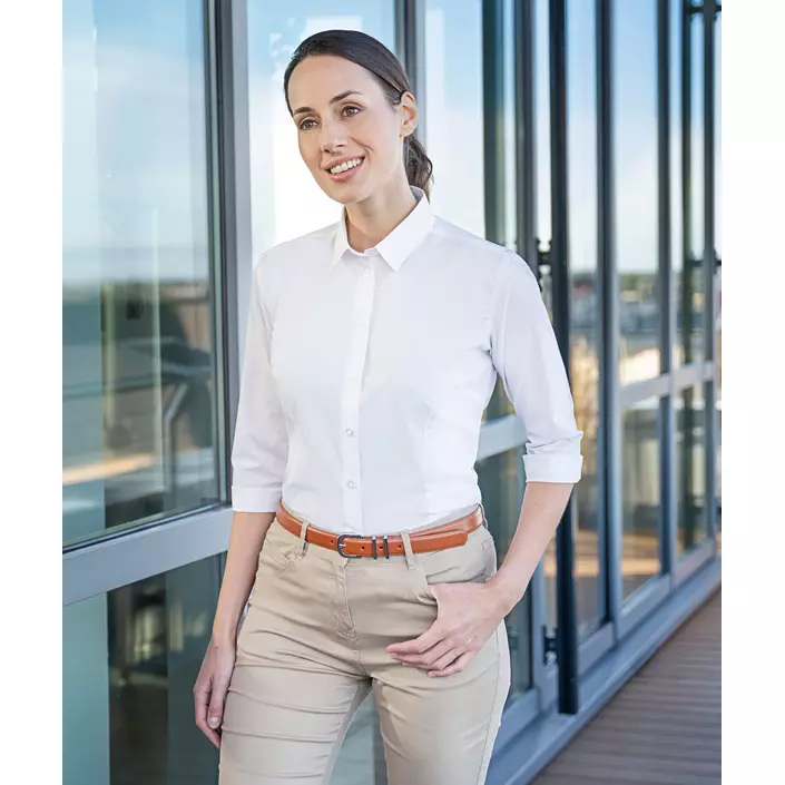 Karlowsky 3/4 ærmet dameskjorte, White , large image number 1