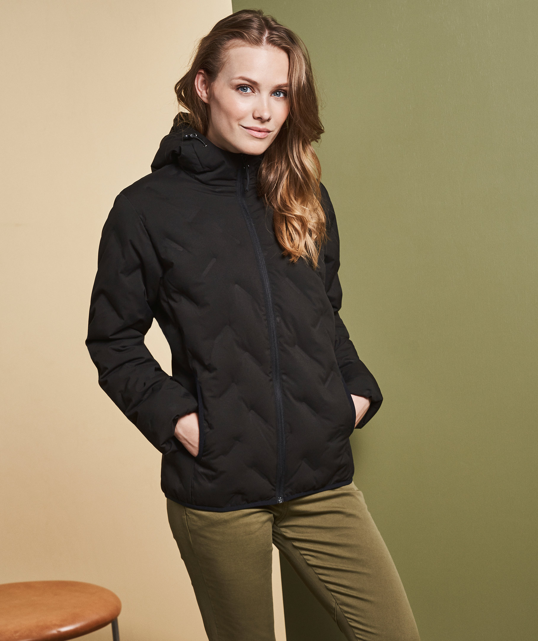 GEYSER women's quilted jacket, Black