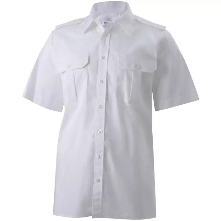 Kümmel Frank Classic fit kortærmet pilotskjorte, Hvid, large image number 0