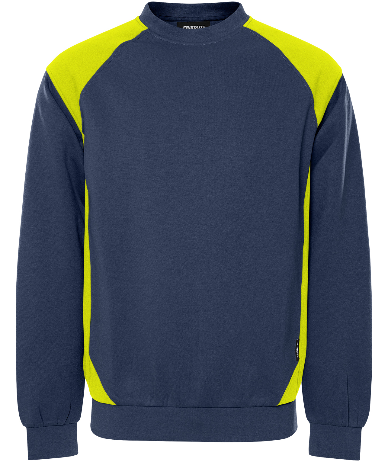 Fristads sweatshirt 7048 GSM, Marine/Hi-Vis yellow, large image number 0