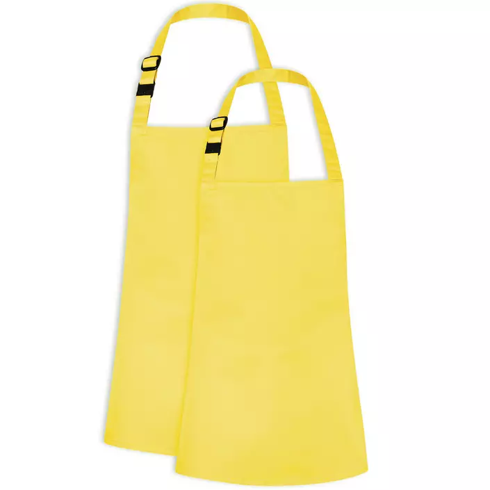 Karlowsky bröstlappsförkläde till barn, Sunny Yellow, large image number 2