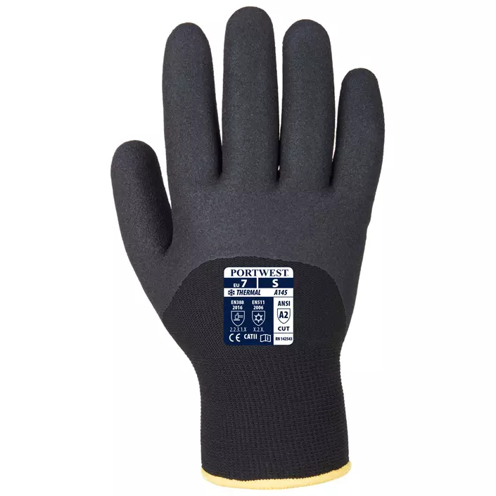 Portwest A146 winter work gloves, Black, large image number 1