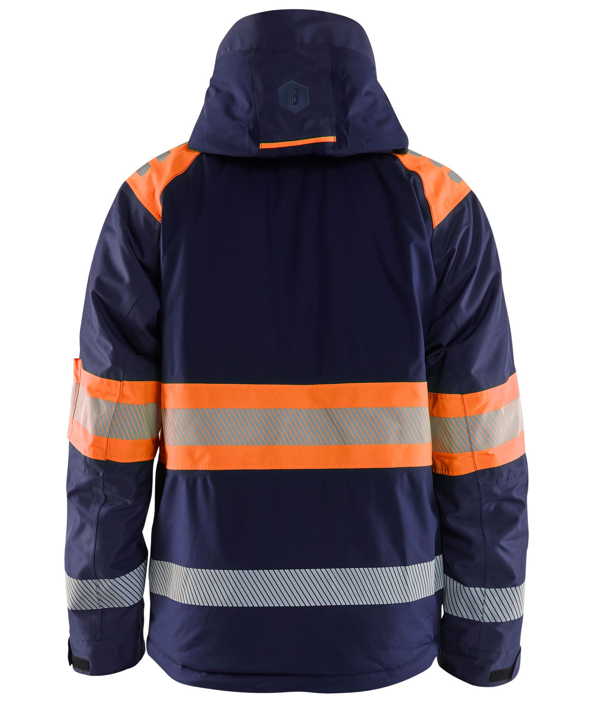 Bl&aring;kl&auml;der Winterjacke, Marine/Hi-Vis Orange, large image number 1