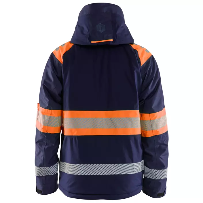 Blåkläder vinterjakke, Marine/Hi-Vis Orange, large image number 1