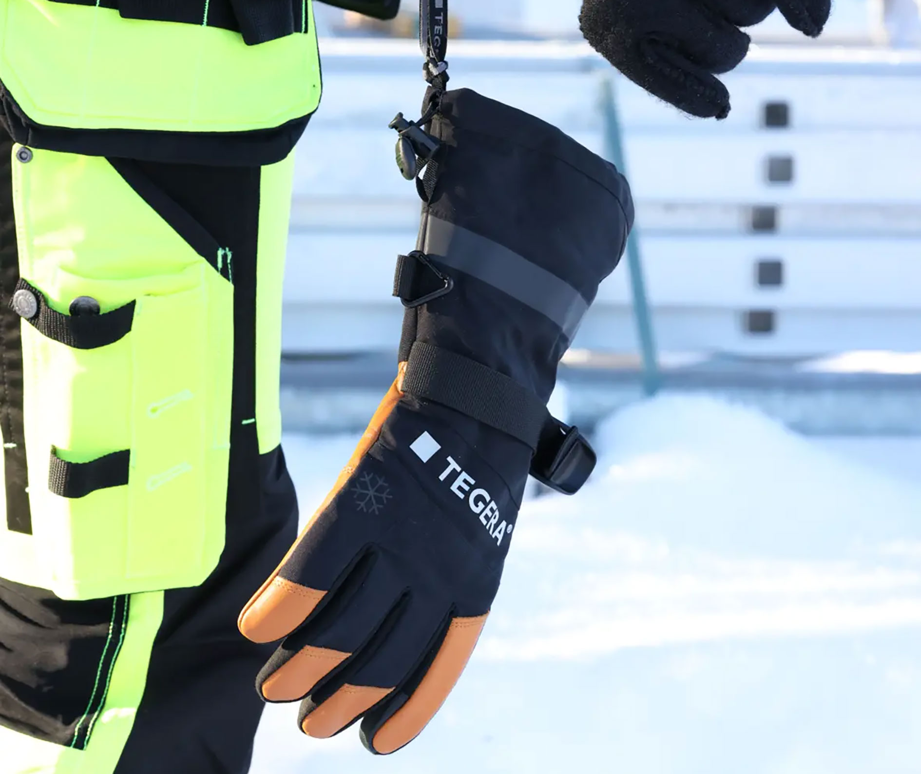 Tegera 6295 Subzero wintergloves, Black, large image number 4