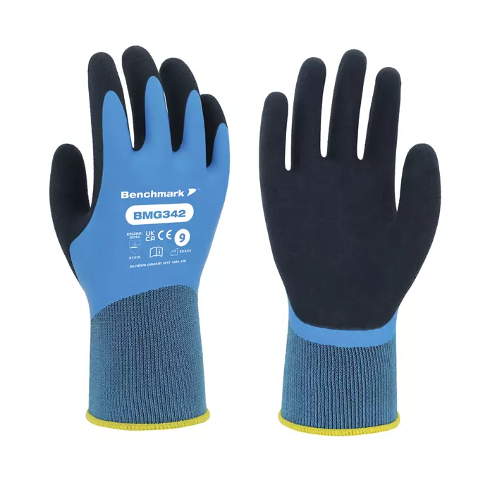 Benchmark BMG342 work gloves, Blue, large image number 0