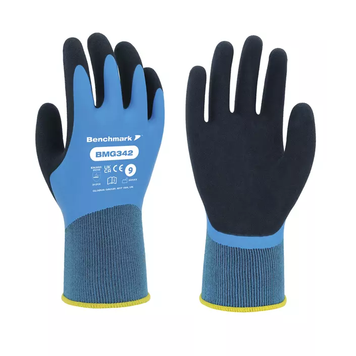 Benchmark BMG342 work gloves, Blue, large image number 0