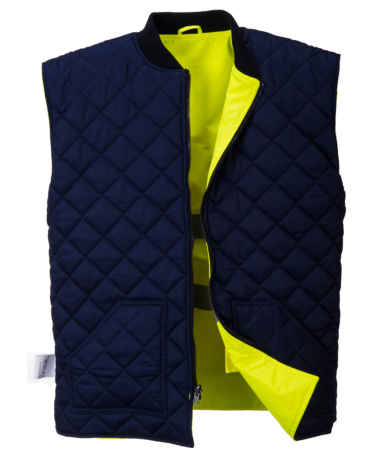 Portwest 4-in-1 parka, Hi-vis Yellow/Marine, large image number 2