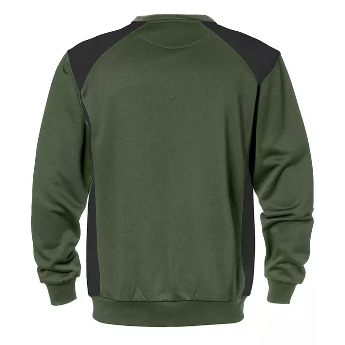 Fristads sweatshirt 7148 SHV, Armygrøn/Sort, large image number 1