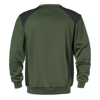 Fristads sweatshirt 7148 SHV, Armygrøn/Sort