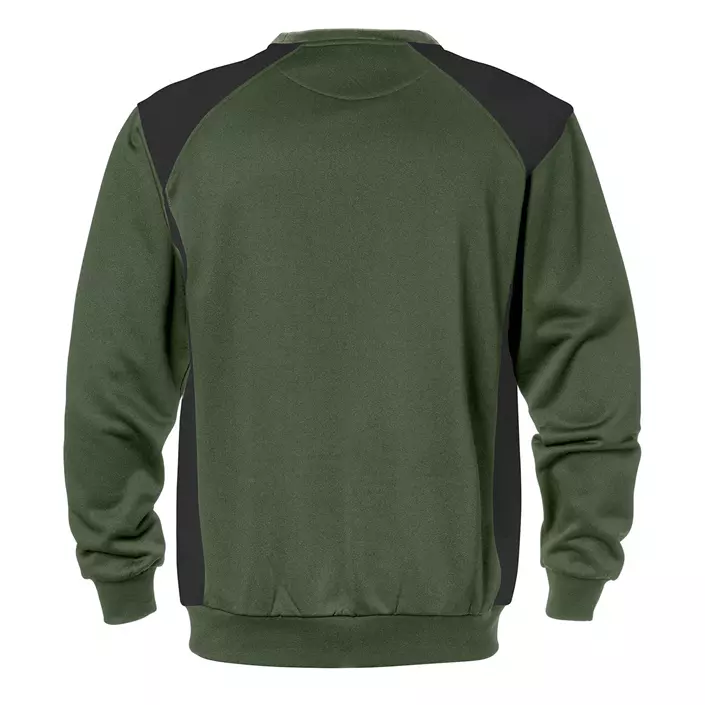 Fristads sweatshirt 7148 SHV, Armygrøn/Sort, large image number 1