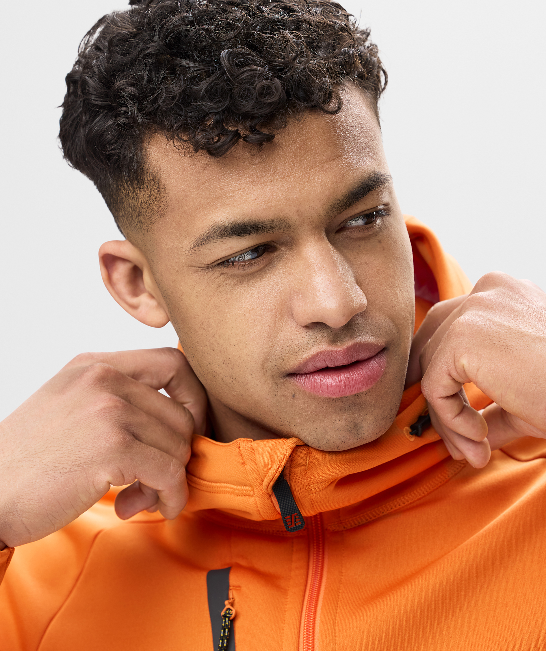 Snickers Flexiwork Polartec&reg; Hoodie mit Rei&szlig;verschluss 8026 full stretch, Warm Orange, Warm Orange, large image number 8